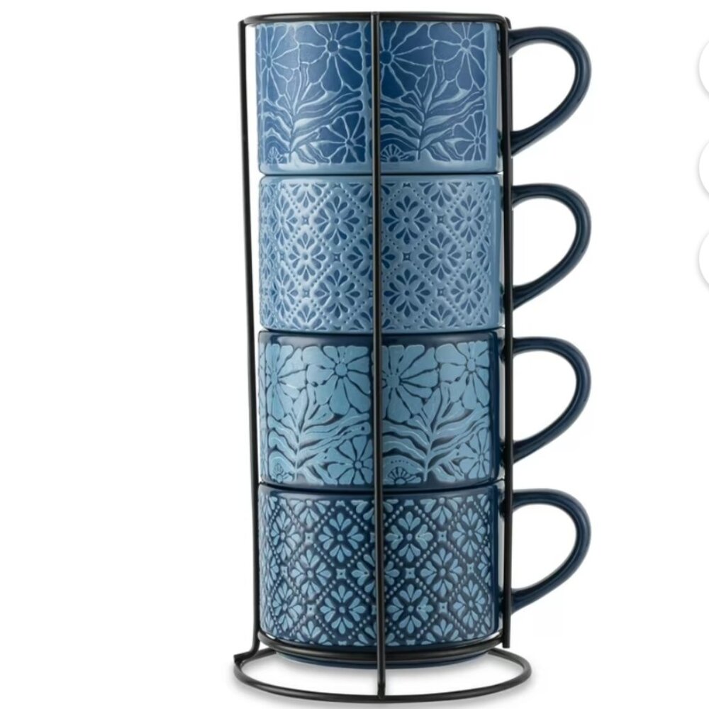 Thyme & Table Coffee Tea Set, 4 Mugs